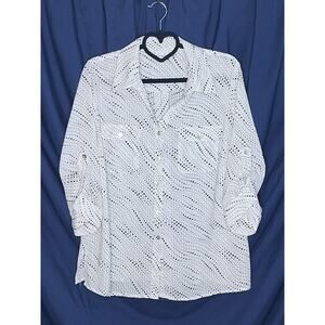Kim Rogers Woman black & white blouse
